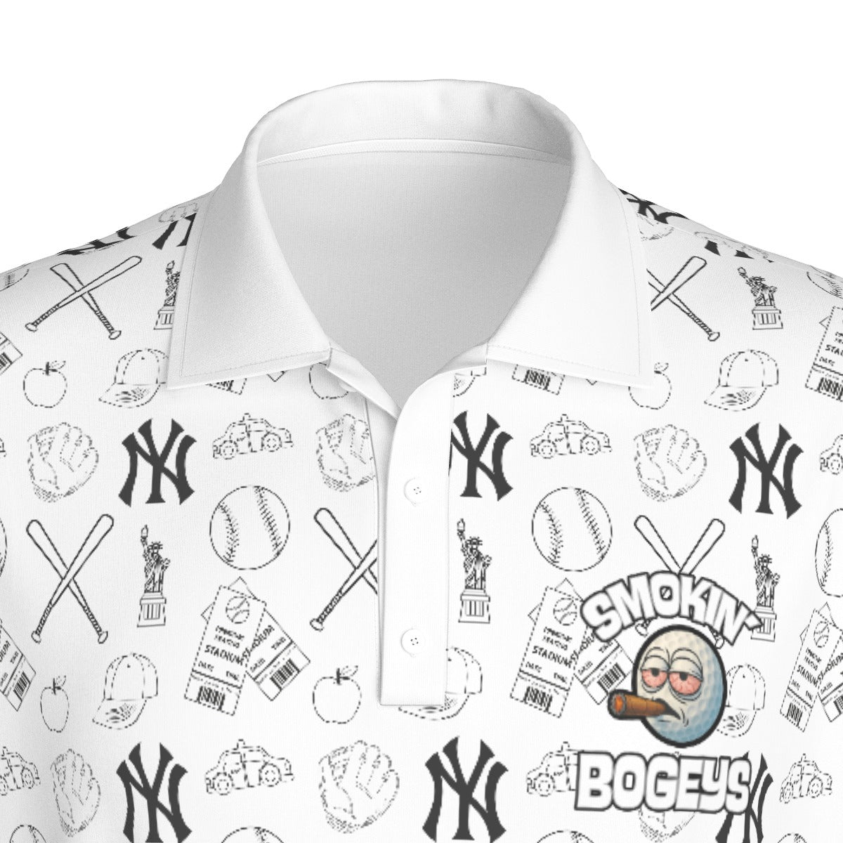 Yankees x Smokin' Bogey's Print Men's Polo