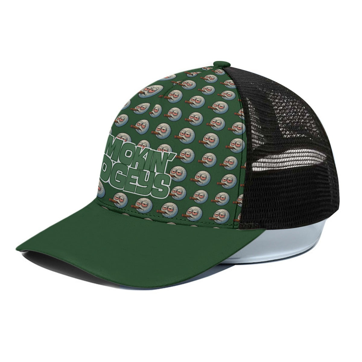 Infinite Smokes Trucker Hat With Black Half-mesh