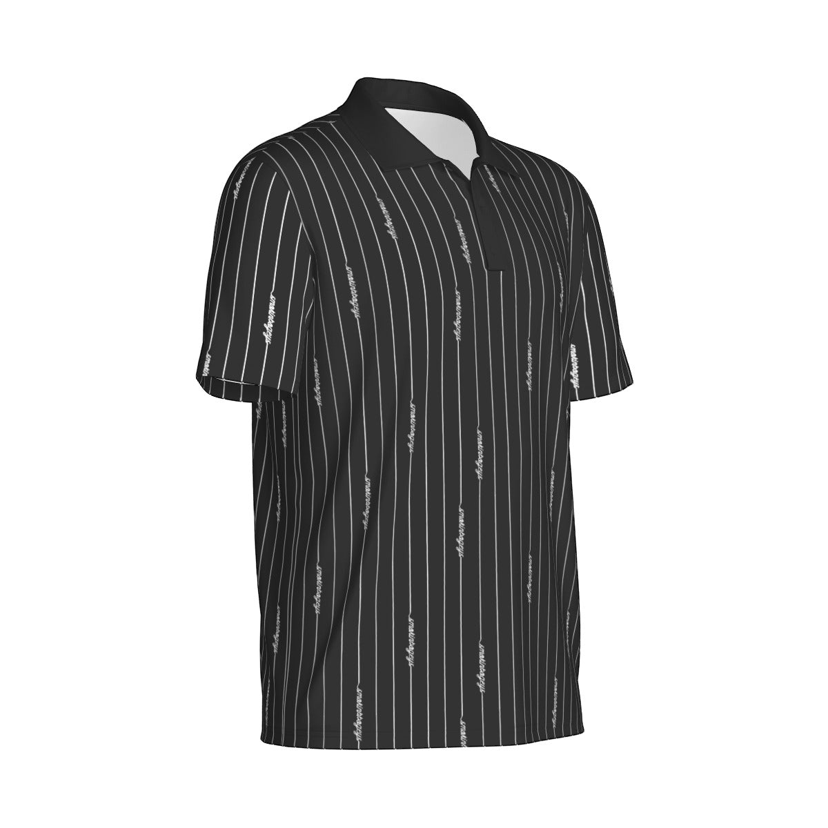 Pinstripe Smokin' Bogeys Men's Polo