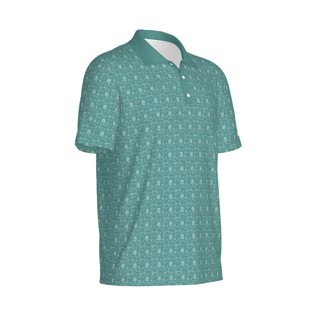 Blunts & Bongs Prints Men's Polo Collar Jersey