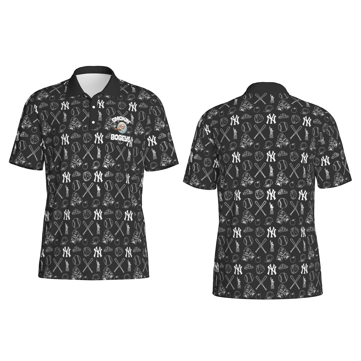 Yankees x Smokin' Bogey's Print Men's Polo