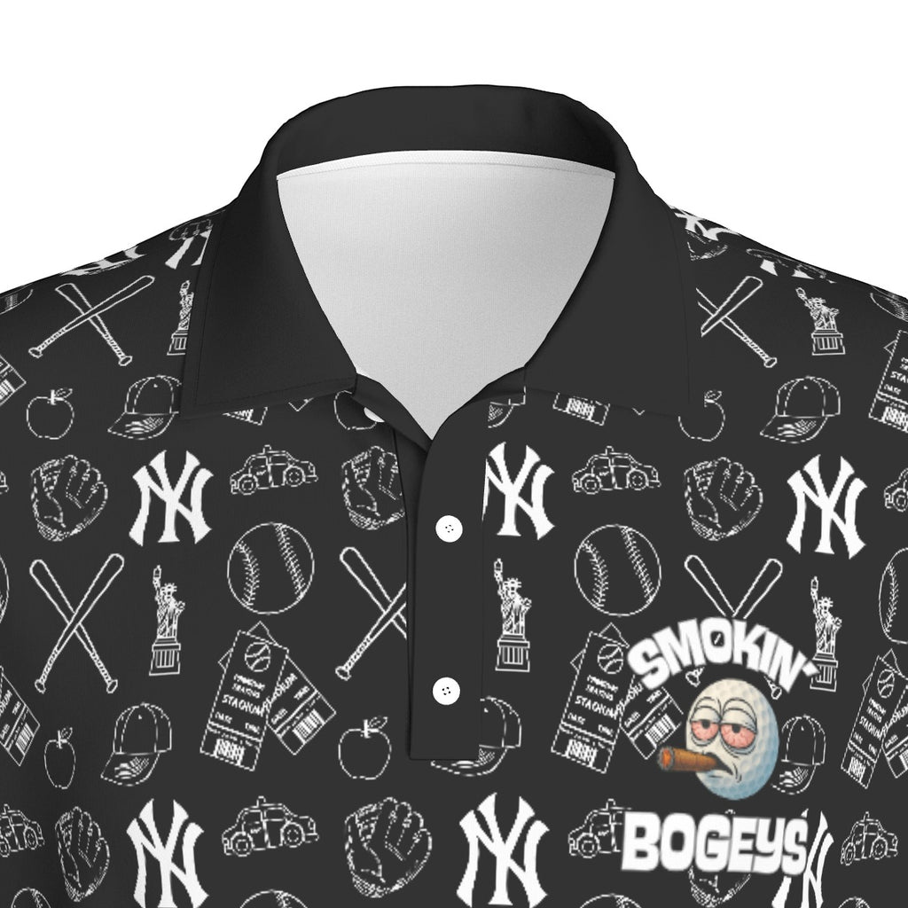 Yankees x Smokin' Bogey's Print Men's Polo
