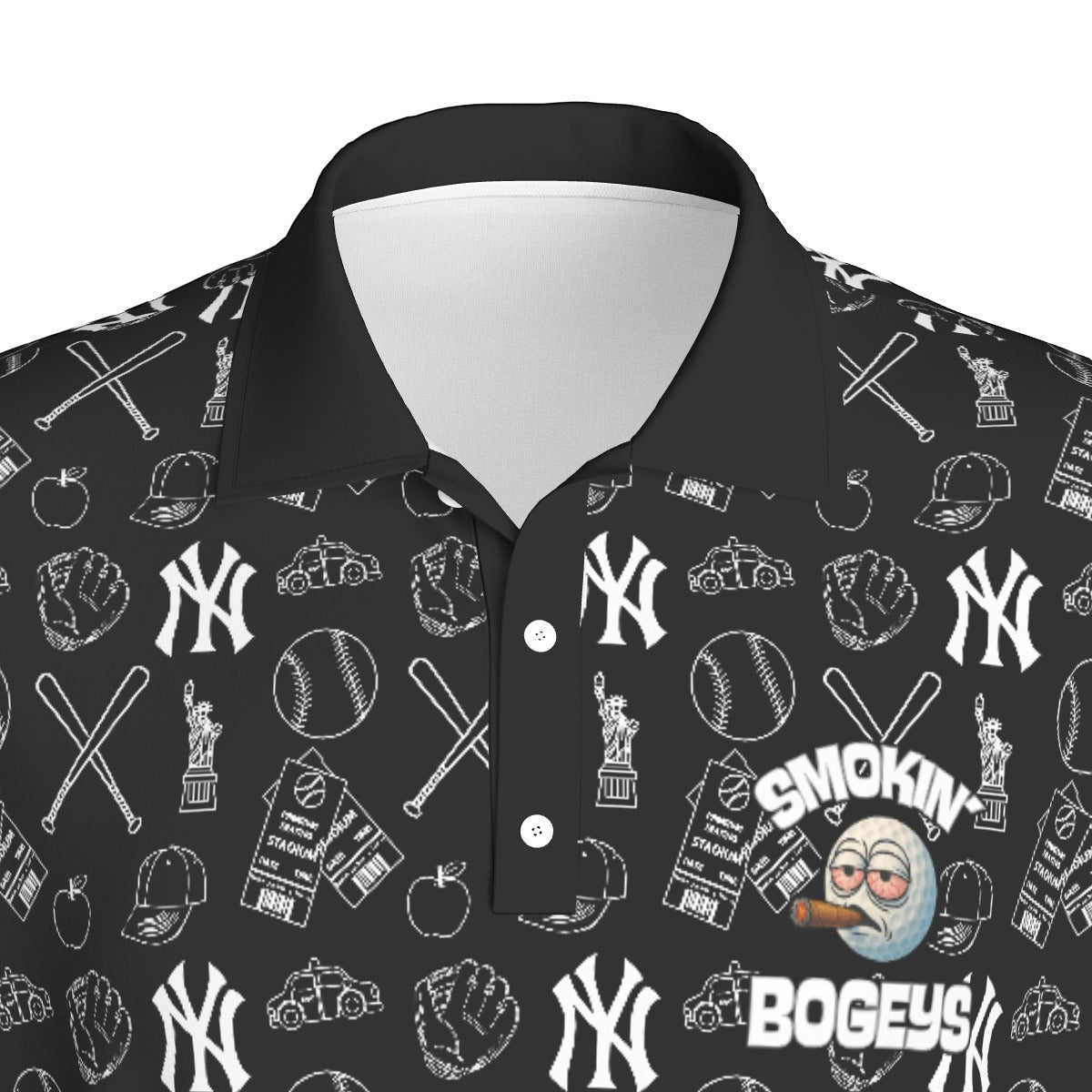 Yankees x Smokin' Bogey's Print Men's Polo