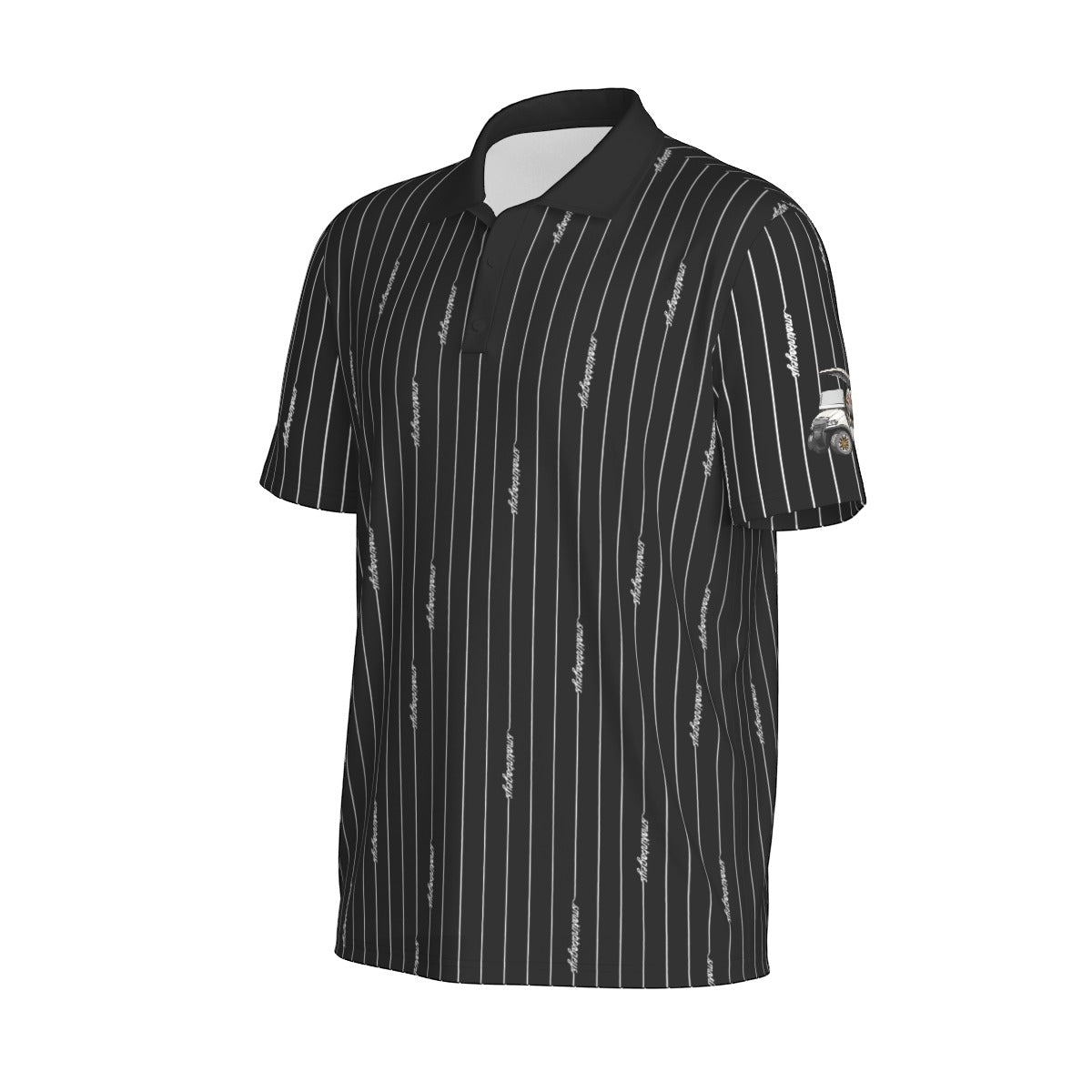 Pinstripe Smokin' Bogeys Men's Polo