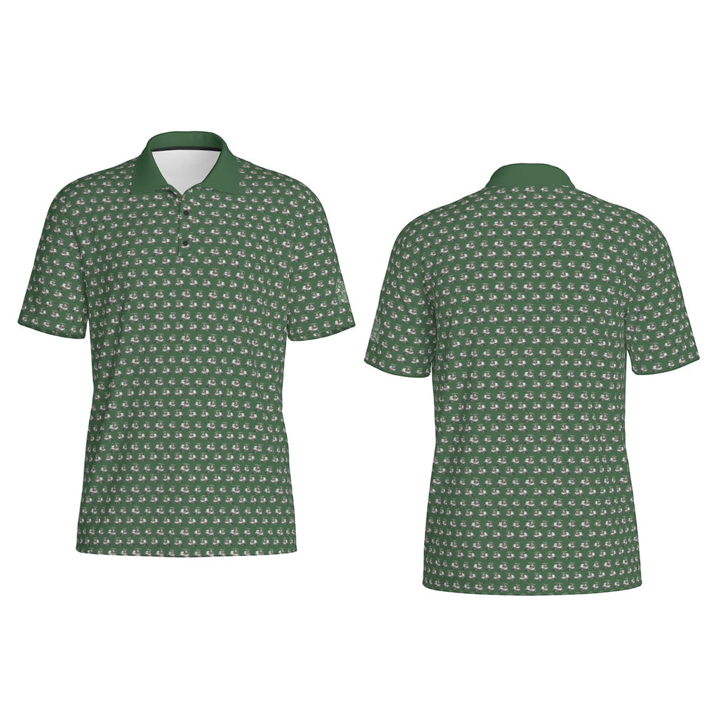 Golf Cart Fred Print Men's Polo