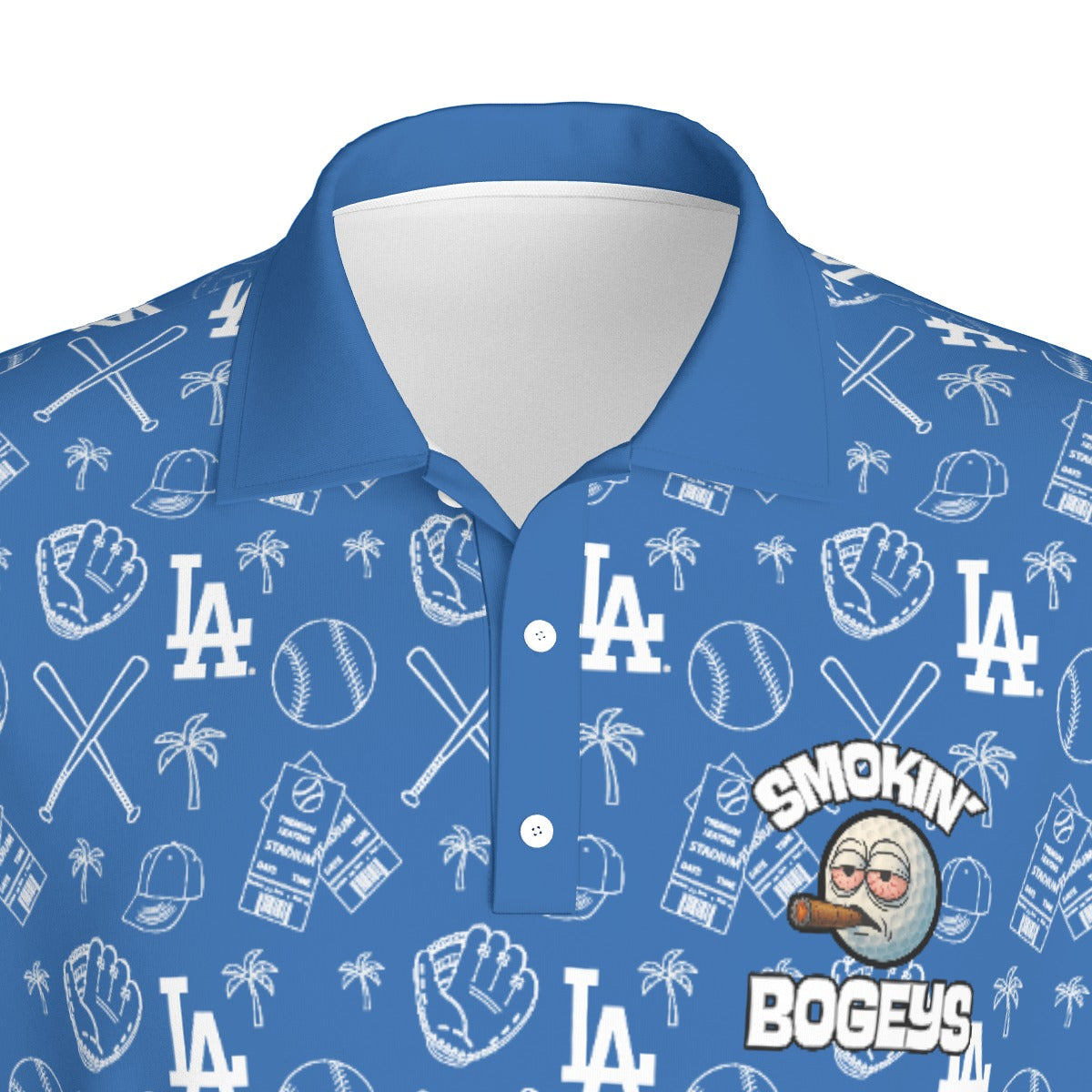Dodgers x Smokin' Bogey's Print Men's Polo