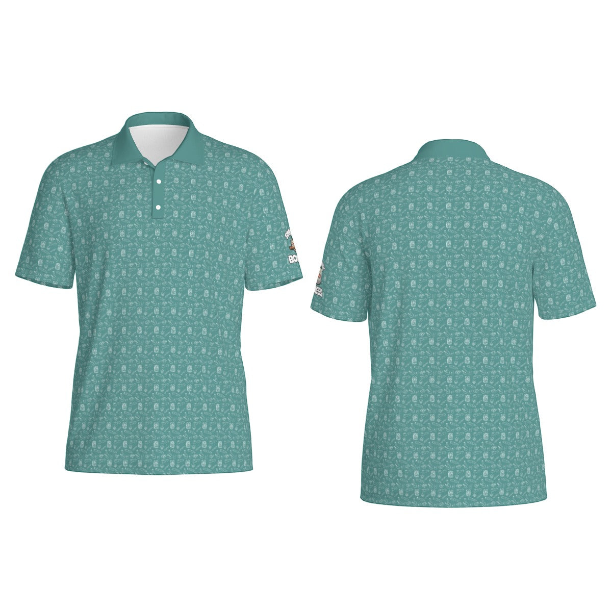 Blunts & Bongs Prints Men's Polo Collar Jersey