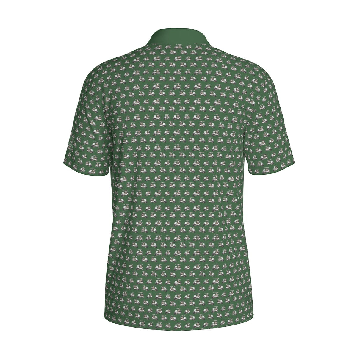 Golf Cart Fred Print Men's Polo