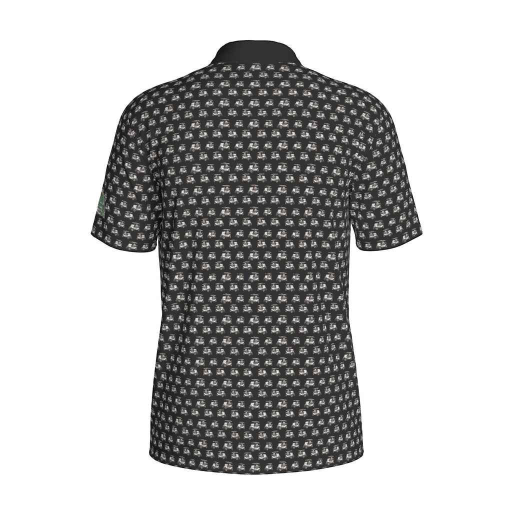 Golf Cart Fred Print Men's Polo