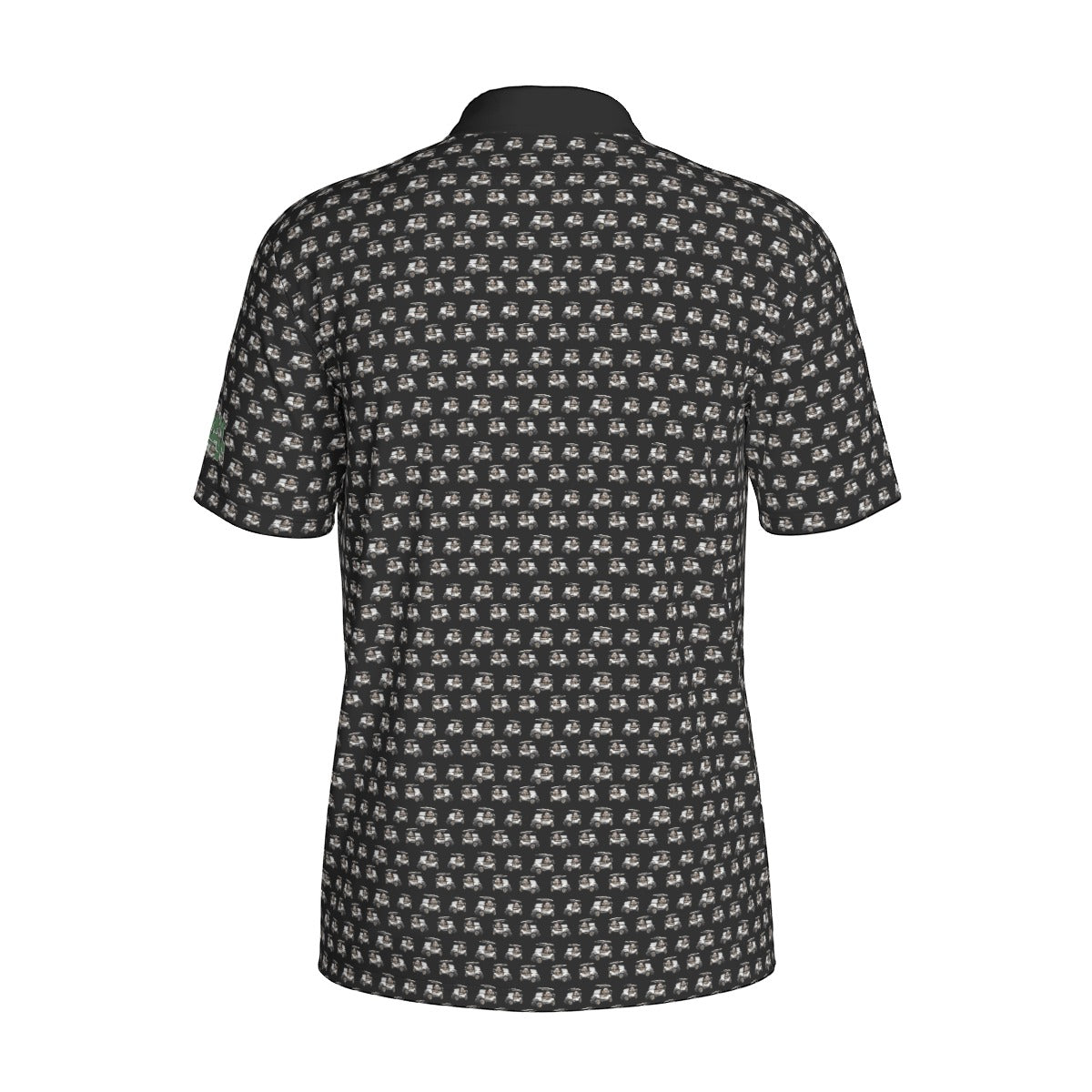 Golf Cart Fred Print Men's Polo