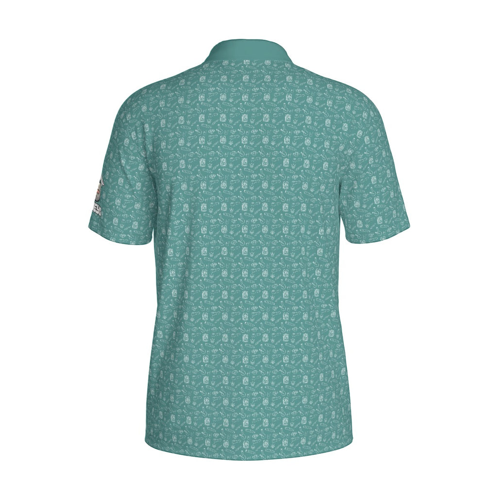 Blunts & Bongs Prints Men's Polo Collar Jersey