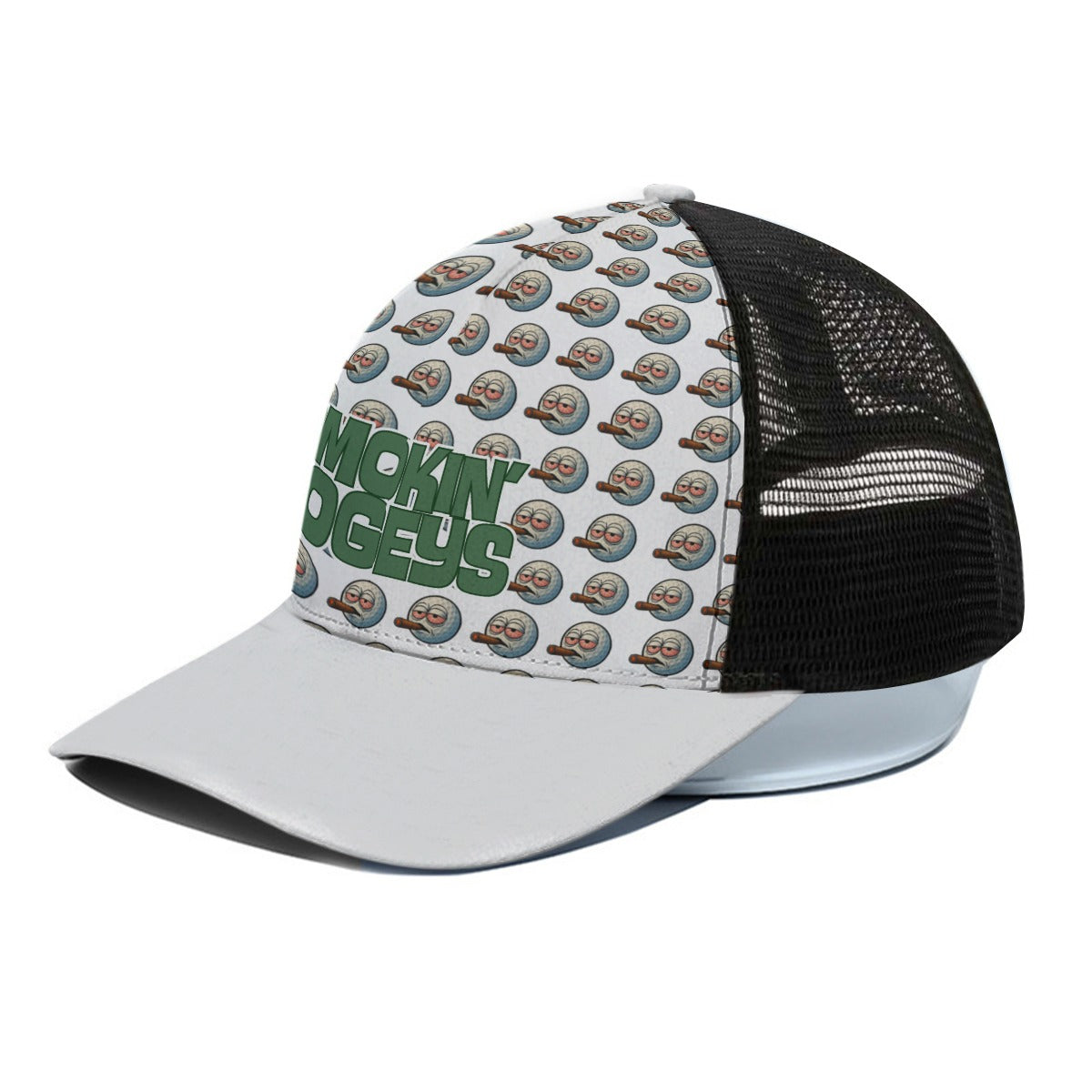 Infinite Smokes Trucker Hat With Black Half-mesh
