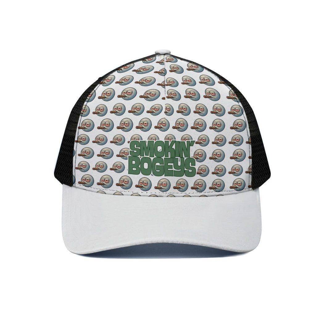 Infinite Smokes Trucker Hat With Black Half-mesh
