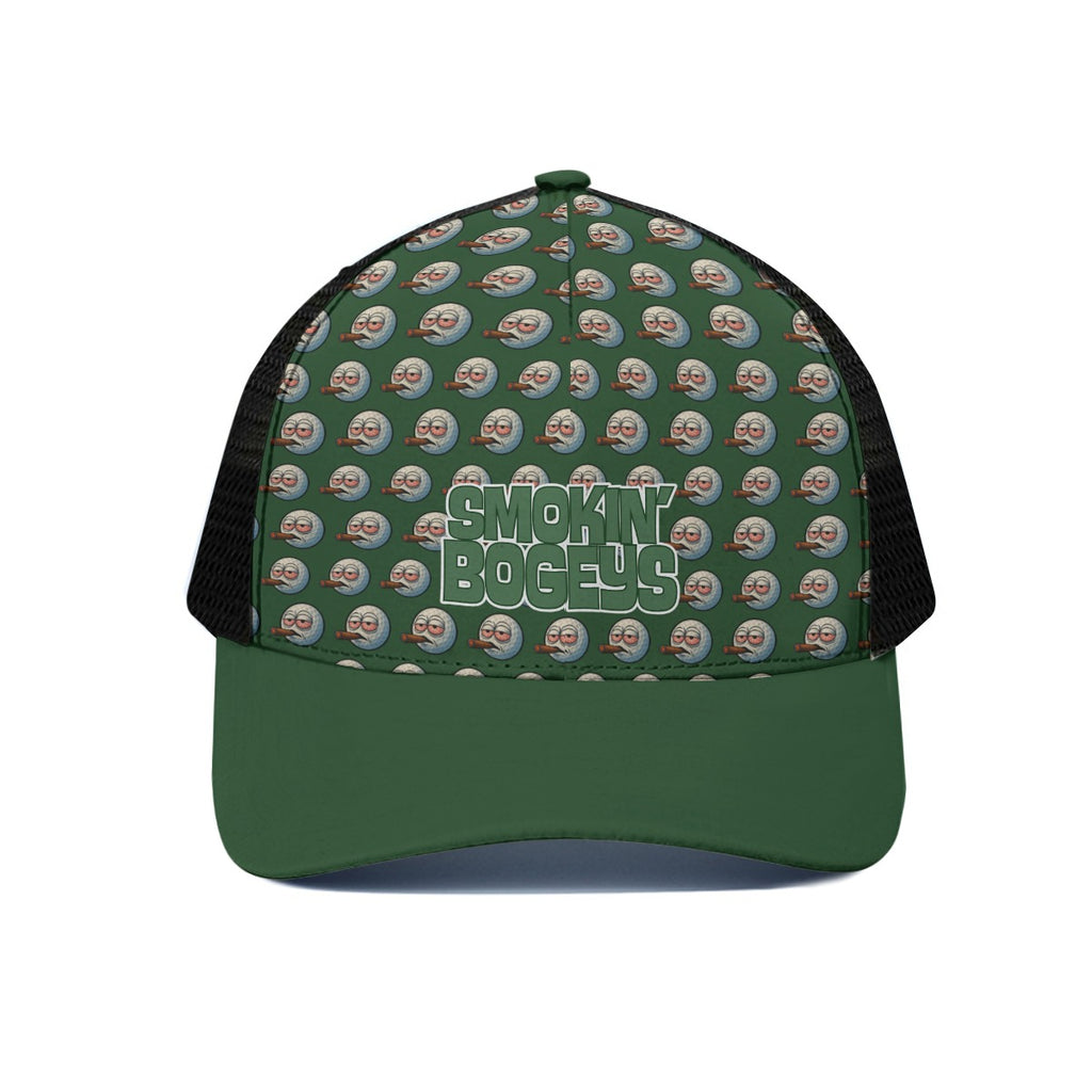 Infinite Smokes Trucker Hat With Black Half-mesh