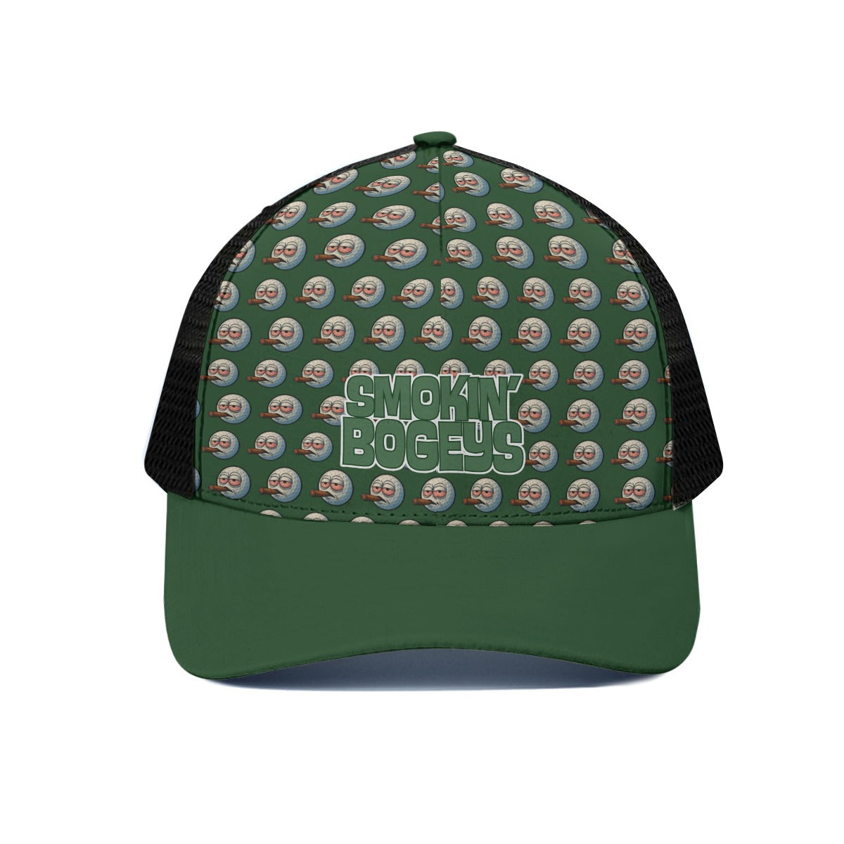 Infinite Smokes Trucker Hat With Black Half-mesh