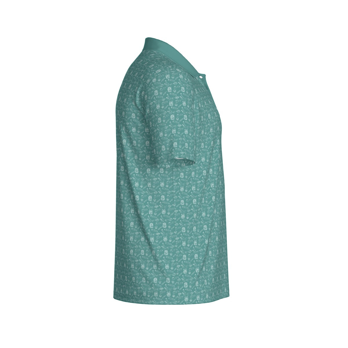 Blunts & Bongs Prints Men's Polo Collar Jersey