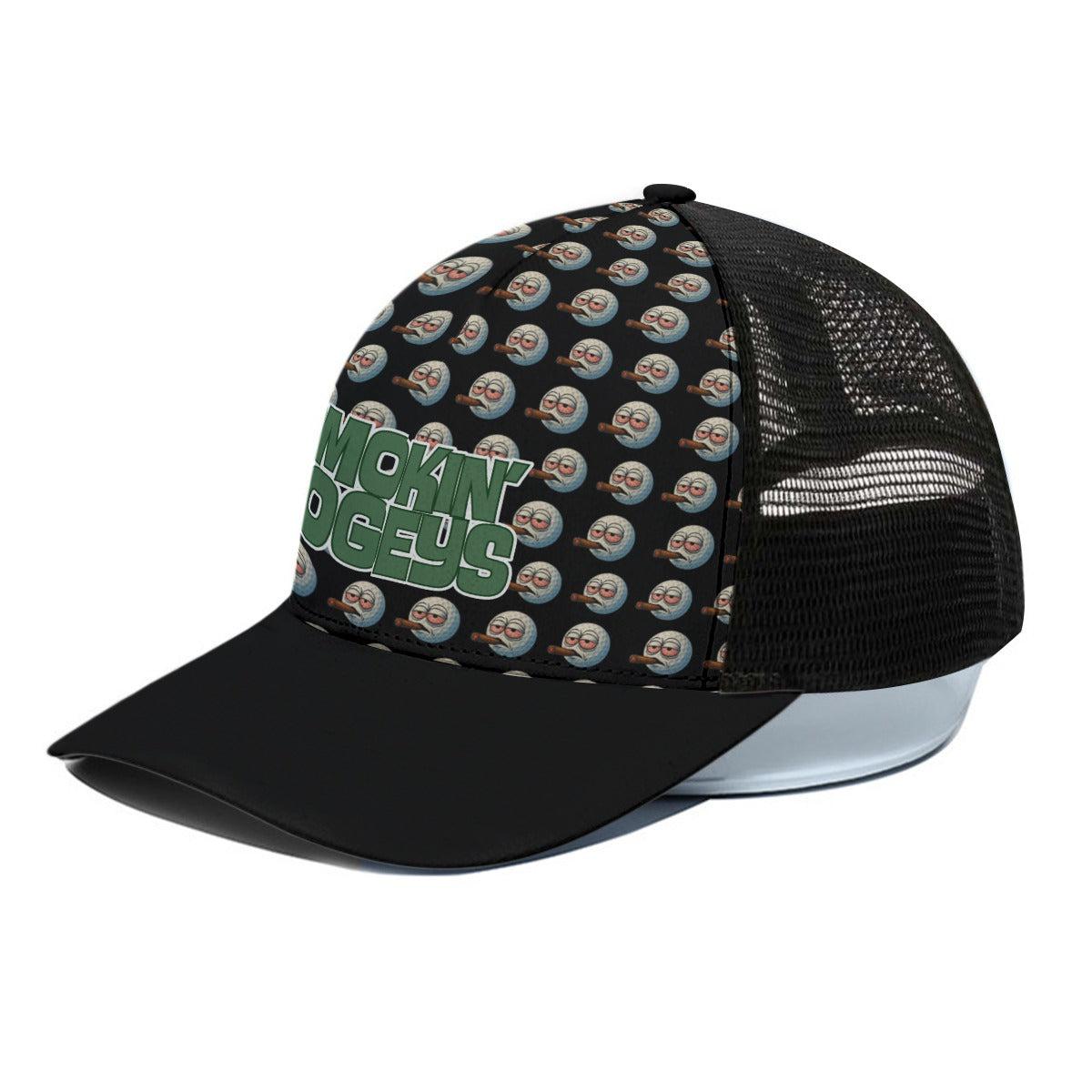 Infinite Smokes Trucker Hat With Black Half-mesh