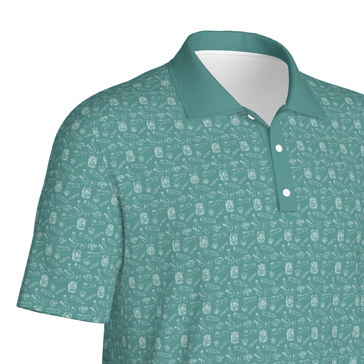 Blunts & Bongs Prints Men's Polo Collar Jersey