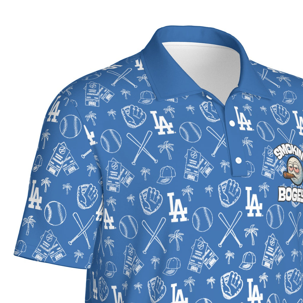 Dodgers x Smokin' Bogey's Print Men's Polo