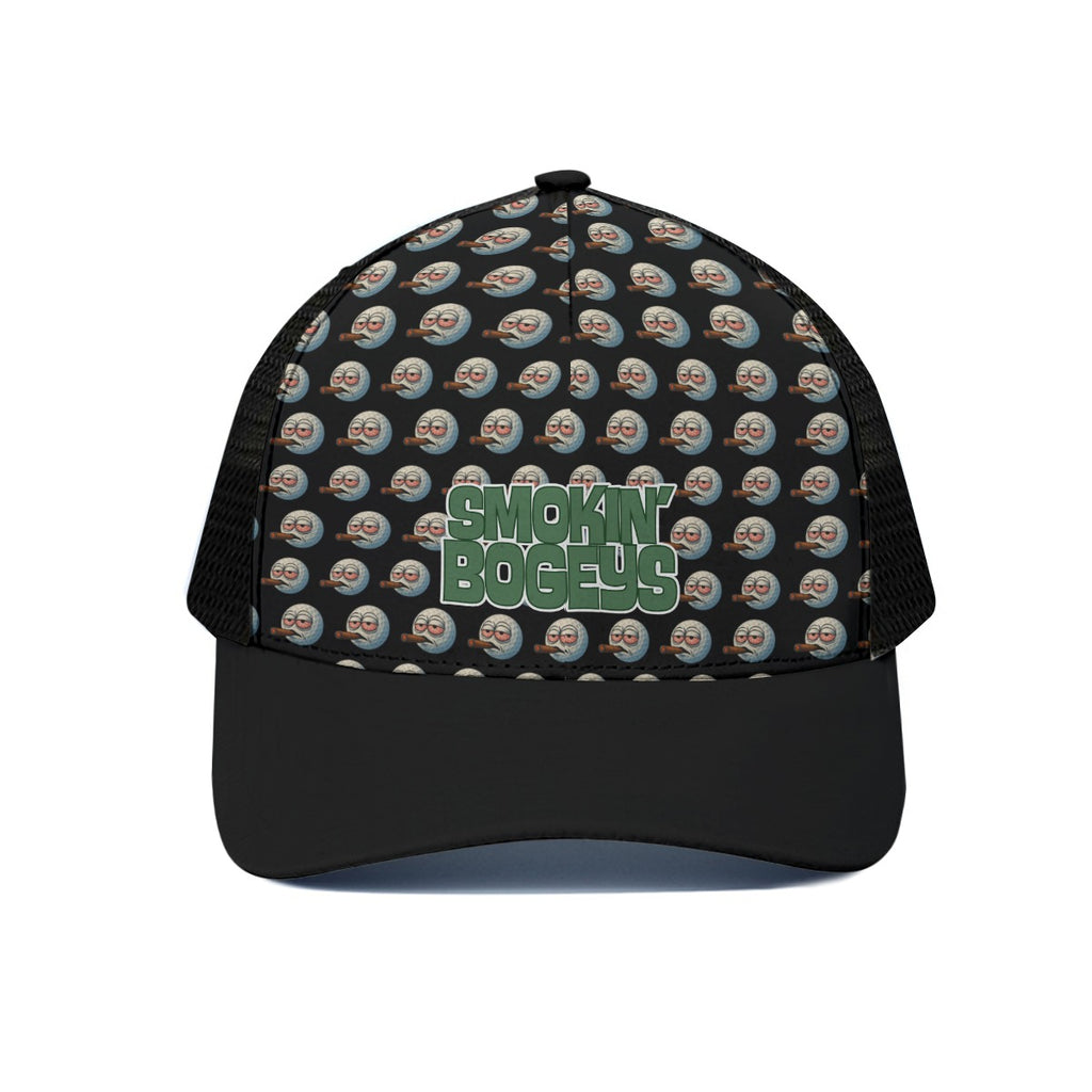 Infinite Smokes Trucker Hat With Black Half-mesh