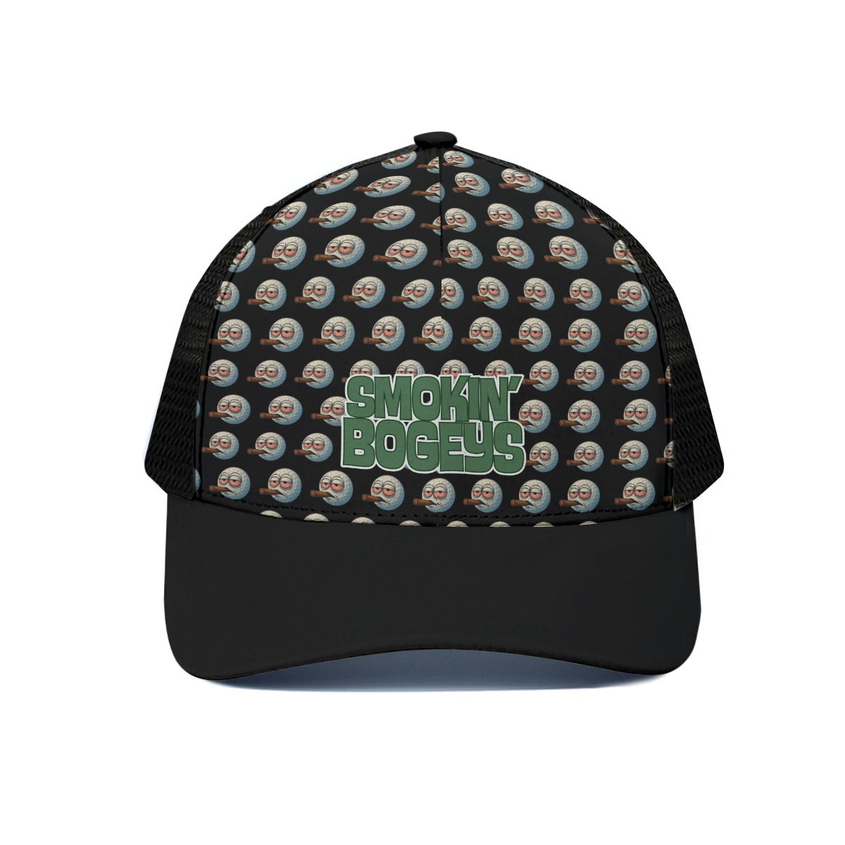 Infinite Smokes Trucker Hat With Black Half-mesh