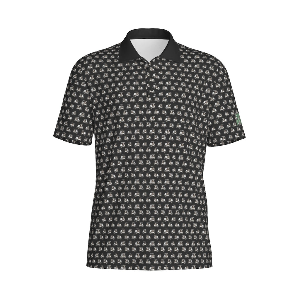 Golf Cart Fred Print Men's Polo