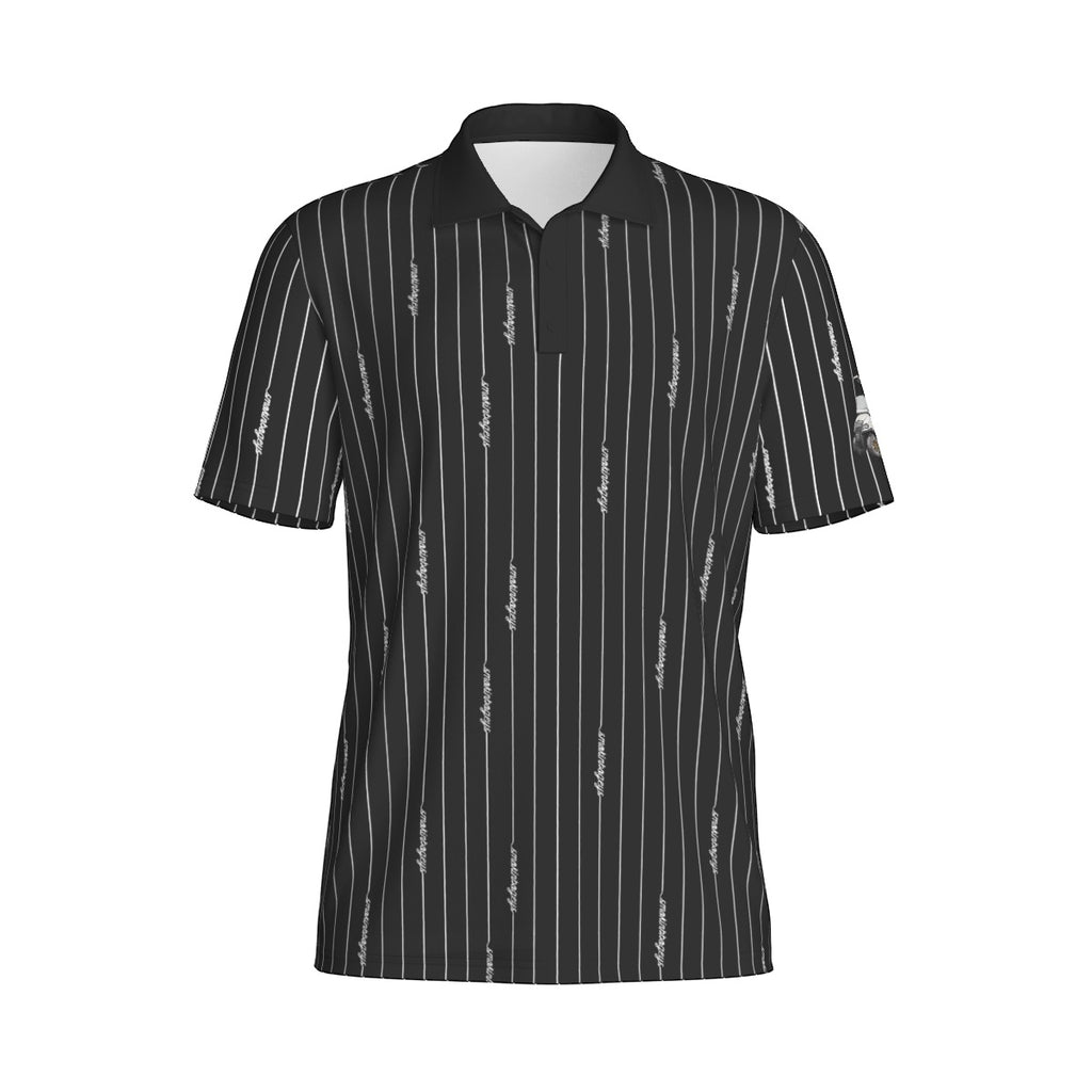 Pinstripe Smokin' Bogeys Men's Polo
